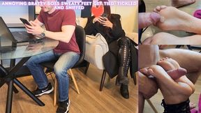 Mia Luxx - Annoying Bratty Boss Sweaty Feet Get Tied, Tickled and Sniffed - BONDAGE - TAPE - SOLES - TICKLE FOOT TICKLING SMELLY FEET TICKLING FOOT TICKLING SOCKS BOOTS - BAREFOOT - GAG copy