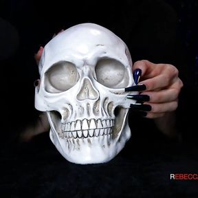 ASMR Skull Tapping With Long Nails I Don&#039;t Speak - Gentle Light Sounds for Studying Relax Relax