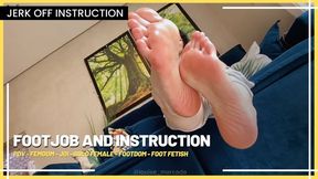 Footjob and Instruction: Follow Louise's Command and Cover Her Soles in Cum (1080 EN SUB) - POV - Femdom - JOI - Solo Female - Footdom - Foot Fetish