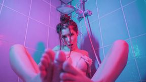 YourBabyPearl - Foot fetish shower orgasm squirt