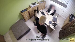 LOAN4K. Bad Agent Tells Customer to Give him a Head if she wants Money