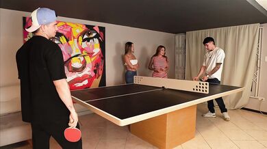 Apuesta loses it as his girl takes doggystyle from me and his best friend with huge cum drip