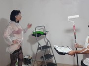 The house painter casts a spell on the milf