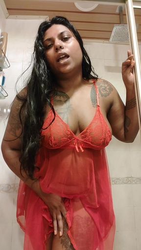 GF Ilaria Wants Ramesh to Watch Her Clean Herself up Before He Makes Her Dirty Again