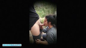 Strange Girl Walking in the Mountains Gets Fucked by Surprise