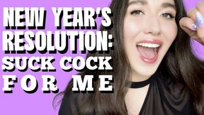 Your New Year’s Resolution: Suck Cock - Goddess Venus