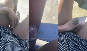 Ladyboy BBC wrecked by truck stop jerk off caught on cam
