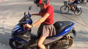 ”After a day out big tits Asian amateur jerked his huge cock in the hotel”