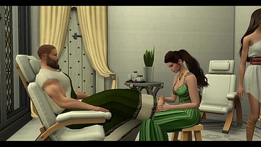 The Blissful Simmers_Sims in Rome Bath House Sex Day