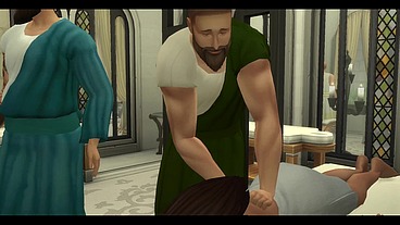 The Blissful Simmers_Sims in Rome Bath House Sex Day