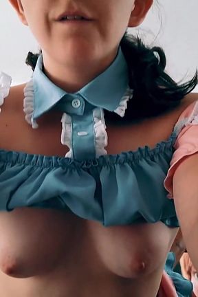 I Fucked a Cute Maid in Skirt and Stockings