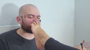 Foot Worship , part 1, Adriana Fuller and Slave Mude, FULL HD