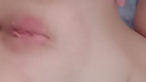 Lola Belle 19 year old teen shaking solo orgasm filled with hairbrush, toothbrush clit