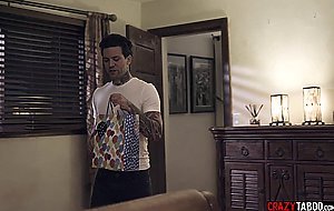 Teen stepsister Jill Kassidy fucks her stepbrother and stepdaddy