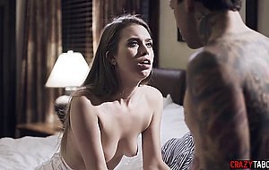 Teen stepsister Jill Kassidy fucks her stepbrother and stepdaddy