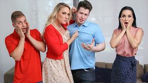 Swap - Two Hot Milfs Swapped Their Boys And Spread Their Legs To Iron Out Issues Between Them