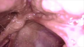 Naked giant male finds a tiny guy and eats him