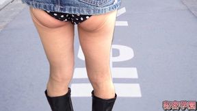 I masturbating in miniskirt boots polka dot panties   SecretGakuen