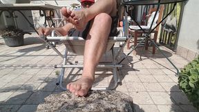 gianni ginestra smokes and shows his feet