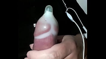 huge cum in condom