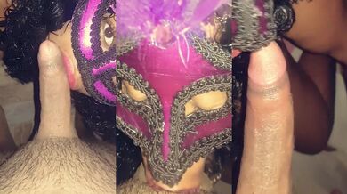 Doing a blowjob to my stepson's young cock