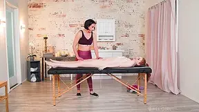 Horny Masseuse Pleasuring Pretty Redhead Girl - Casey Calvert And Maya Kendrick