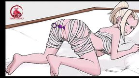 Le meto un dildo por el culo a ino