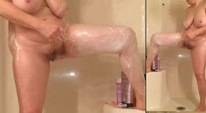 Mature Voyeur Films MILF's Intimate Shower Session