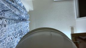 Watching Giantess on the Toilet POV
