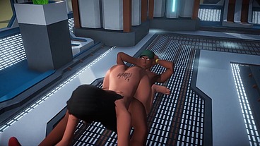 Kelly Divine 3d big white booty sex at the space station