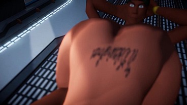 Kelly Divine 3d big white booty sex at the space station