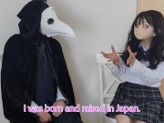 HENTAI Aibu。路地裏。メイド。拘束されながらオナニー。