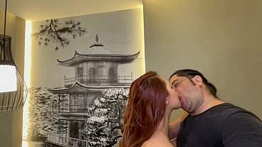 FINAL DO DIA NO MOTEL COM A NOVINHA RUIVA