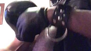 Interracial Lad in Submission to Black Dad