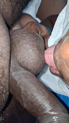 Beautiful  Tamil girl cheating husband sucking hard cock