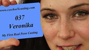 Veronika's first porn casting