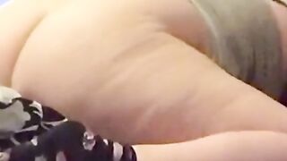 Gigantic sluts dry humps her blanket