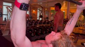 sex in locker room at idm sauna