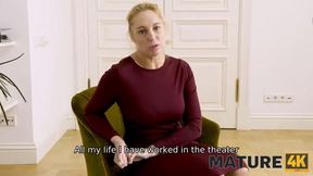 Captivating Interview with a Stunning Mature Woman: A 4K Experience