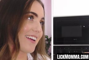 Petite stepdaughter Lola Rae DILDO FUCKS her stepmom Louise Lee