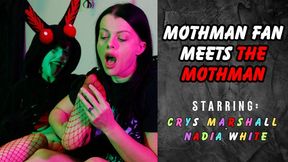 mothman fan meets the mothman