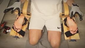 Tickle Throne – Endless Tickling | Gagged, Blindfolded & Oiled Soles