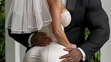 Ruby Dream — Garden Wedding Ceremony [AI Generated] Interracial GangBang, Rimjob, Rimming, BBC