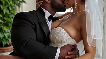 Ruby Dream — Garden Wedding Ceremony [AI Generated] Interracial GangBang, Rimjob, Rimming, BBC
