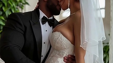 Ruby Dream — Garden Wedding Ceremony [AI Generated] Interracial GangBang, Rimjob, Rimming, BBC