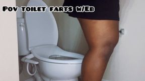 Ebonybooty49 -Smelly Toilet Farts