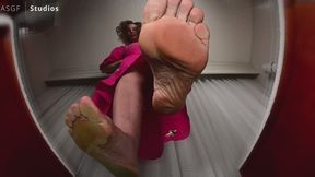 Cougar with Cannons slo mo GIANTESS CRUSH! Foot domination POV!! - MOV