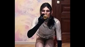 Skinny Crossdresser Drinks Own Pee in Steamy Piss Play Scene