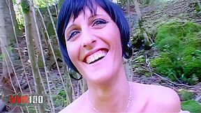 Alicia Darks Wild Anal Adventure In The Woods With Terry - French Amateur Action!