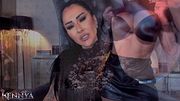 Human Ashtray Mistress Kennya will melt you in her short leather skirt preview